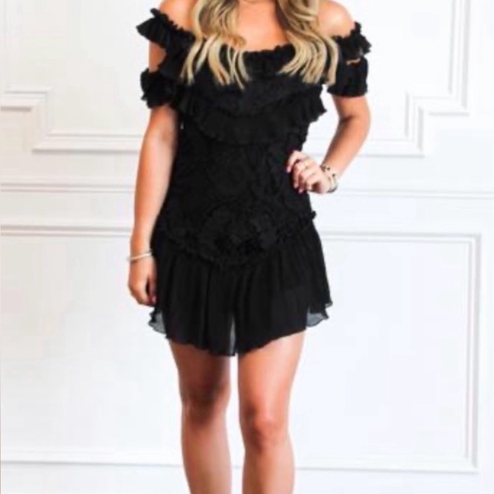 Black lace dress